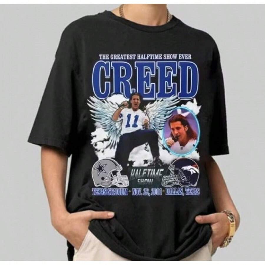 Camiseta de algodón Creed Greatest Halftime Show Ever para fans, tallas S-3XL - Color de la imagen principal - Ver 1