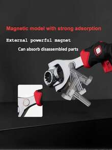 Universal Socket Wrench Set, Versatile Copper Sleeve, With 360-Degree Rotatable Dual-Head Multifunctional Manual Tool, Magnetic Wrench, Suitable For Automotive Repair And Home Use, Random Style - True Color - View 4