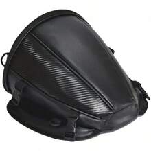 Mochila para Motocicleta, Mochila para Parte Trasera de Motocicleta, Bicicleta Impermeable, Capacidad Ligera, Bolsa de Almacenamiento para Moto conúltiples Usos,Apto Para Motos y Bicicletas (Negro) - Negro - Ver 8