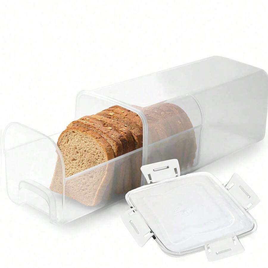 1pc Large Capacity Bread Box With Sealed Lid And Drawer, Storage Container For Bread And Fresh Loaves