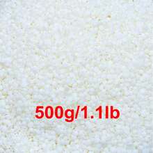 100/500/1000/1200g 純大豆蠟粒香氛蠟燭原料 DIY 無煙蠟燭製作材料，適用於家居裝飾香氛蠟燭、杯蠟、母親節禮物、情人節、母親節女性家居手工藝製作材料 - 米色 - 查看 11