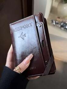 新款多功能钱包，集收纳卡包、护照袋、机票夹和文件袋于一体，男女出国旅行适用。 - 彩色 - 查看 5