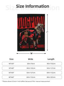 2025 New Deadpool & Wolverine Dogpool Cozy Polyester Blanket, All-Season Use For Home - 黑色 - 查看 3