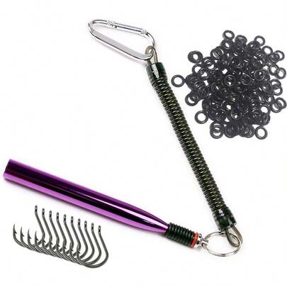 Herramienta de gusano loco Reaction Tackle, anillos en O locos, aparejo loco, gusanos de plástico estilo Senko