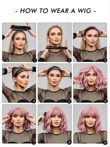 1pc Men's Short Brown Mushroom Hairstyle Wig, Realistic Synthetic Hair, European & American Film Character Cosplay, Clip-On Net, Fiber, Everyday Wear Full Wig - Rust Brown - View 6