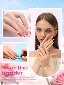 Bộ bột làm móng Acrylic CHOSEOS 6 màu, Bộ bột Acrylic, Thiết kế móng nghệ thuật DIY, Điêu khắc móng Acrylic 3D, Nối móng kiểu Pháp, Quà tặng cho phái đẹp, Không cần đèn UV - Nhiều màu - Xem 3