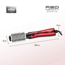 Mondial Rotating Brush Dries, Straightens, Styles, Anti-Frizz 220v - Đỏ - Xem 5