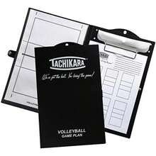 Tachikara Game Plan - Portapapeles para Plan de Juego de Voleibol, borrado en seco, Color Blanco y Negro(default) - Multicolor - Ver 2
