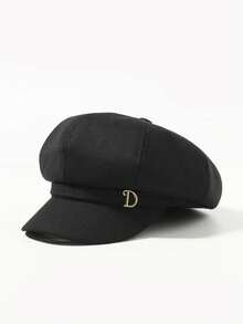 Women's Autumn And Winter Hat, British Style, Retro Eight-Sided Hat, Fashionable And Versatile Duckbill Beret, Japanese Artist Cap. Suitable For Daily Matching And Autumn Accessories, Perfect For Going Out, Walking, Shopping, And Everyday Wear. - View 7