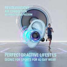 2025 最新款无线耳机 | 挂耳式蓝牙耳机，具备降噪、运动通话和超长续航功能 - 彩色 - 查看 5