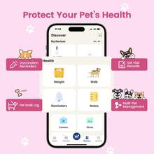 Pawview Silent Silicone Dog ID Tag With NFC & QR Code, Adjustable Smart Pet Name Tag For Daily Walking & Safety, 1 Pack - 彩色 - 查看 6