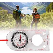 FOKH Brújula de Campo Profesional, brújula de orientación precisa, Resistente al Agua, de Uso Amplio, Duradera, para Actividades al Aire Libre, para Aventuras, para Escalar montañas - 1 - Ver 10