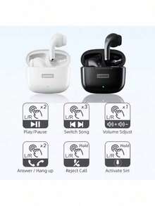 Lenovo LP40 Pro TWS Wireless Bluetooth V5.1 Earphones In-Ear Sport Headphones Waterproof Noise Reduction Earbuds Chinese Packaging Chinese Manual - Pink - View 6