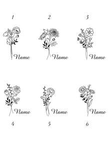 1pc Customized PU Leather Notebook, Engraved With Birthday Floral Pattern, Soft Leather Cover, Personalized Notebook, Christmas Gift, Birthday Flower Gift, Valentine's Day Gift, Anniversary Surprise, Teacher's Day Gift - Multicolor - View 8