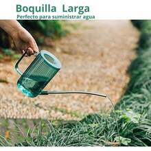 Regadera para Plantas con Boquilla Larga, Regadera para interior, Jarra para Regar Plantas, Pequeñas latas de riego para Plantas de casa, Flores, suculentas. (Hierba verde) - Verde - Ver 2