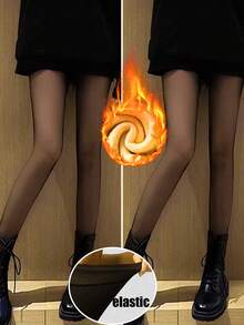 80G/220G Thicken Pantyhose Thermal Tights Leggings Women Warm Winter Fleece Velvet Thermo Stockings High Waist Elastic Slim Sexy Translucent Pantyhose 220g Tights Stocks Underwear - Multicolor - View 30