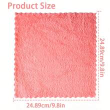 20Pcs Soft & Absorbent Solid Color Washcloths - Gentle On Skin Quick-Drying Compact Square Towels For Home Bathroom Bathroom Essentials 9.8*9.8in - Multicolour - View 4