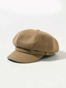 Women's Autumn And Winter Hat, British Style, Retro Eight-Sided Hat, Fashionable And Versatile Duckbill Beret, Japanese Artist Cap. Suitable For Daily Matching And Autumn Accessories, Perfect For Going Out, Walking, Shopping, And Everyday Wear. - View 9