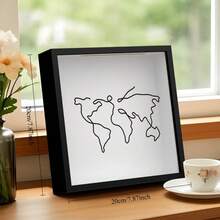 旅行票据 门票 收纳相框 旅行记录相框明信片收藏纪念相框和储蓄罐情侣纪念相框 - 正方形,直径22cm,外径(厚さ4.5cm) - チェックする 6