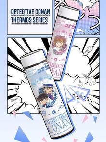 Detective Conan Amuro Toru 316 Stainless Steel Insulated Cup (500ML) – Fresh Green-Themed Anime Tumbler, Versatile Triple Identity-Style Amuro Toru Print + Food Pattern Decor, Long-Lasting Heat & 科Collectible, Ideal Gift for Amuro Toru Fans (Great for Birthdays/Anime Merch Exchanges/Cafe-Themed Gifting) - 柯南長白保溫杯04 - 查看 7