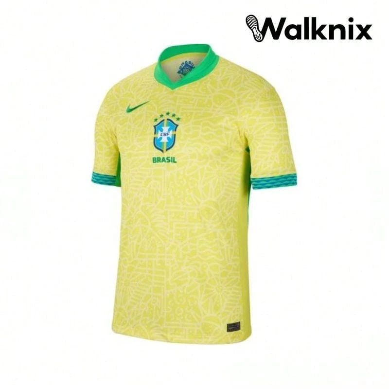 Nike Brazil 2024 Home Jersey Yellow/Green Spark Streetwear Men - 彩色 - 查看 1