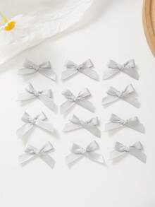 50个丝带蝴蝶结DIY内衣袜子装饰配件，手工蝴蝶结生日礼物，圣诞树装饰，礼盒包装用品，半成品派对蝴蝶结 - 彩色 - 查看 18