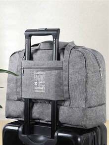 1个防水可折叠干湿分离化妆包，大容量便携手提包、旅行包、行李包、健身包、周末包、商务旅行度假户外返校男女通用学生背包