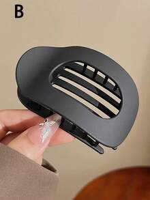 4pcs/2pcs/1pc Upgraded Thickened Abalone Shaped Hair Clips, Women Round Flat Hairpins For Buns, Curved Non-Slip Hair Claws For Ponytails, Hair Accessories, Flat Round Hairpins, Strong Alligator Hair Clips, Comfortable Curved Design, Multiple Colors Available, Suitable For Daily Matching, Parties, Office, Home Fashion Hair Clutch - Multicolor - View 15