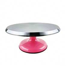 1 Piece Aluminum Alloy Cake Turntable, 12 Inch, Non-Slip Rotating Dessert Display Stand, Cake Decorating Tools, Baking Tools, Kitchen Tools, Kitchen Accessories - Multicolor - View 13