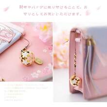 】 桜鈴 花鈴 和柄 桜の花 美音 葉根付き かわいい 桜柄 鈴 お守り ギフト お土産 2個パック - 1 - チェックする 6