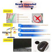 Advanced Version (850g/㎡)/M2)/Swan Velvet Version Of Large Area Carpet. Black-And-White-Gray Frame Has Simple Style Design, Machine Washable Design And Easy Maintenance, And Adopts High-Density Material And Anti-Slip Particle Backing To Effectively Prevent Fading. - Multicolor - View 7