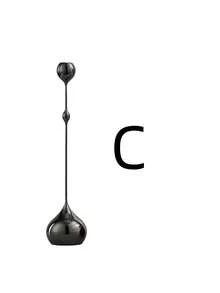 Bộ 1/3 chân nến hiện đại, chân nến kim loại hình giọt nước màu bạc kiểu Pháp, chân nến sắt hình giọt nước, chân nến hình nón, vật trang trí trung tâm bàn bằng kim loại, chân nến cao dùng trong bữa tối, quà tặng cho mẹ, vợ, bà. - màu đen - Xem 9