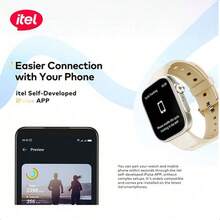 itel ISW-023 Smart Watch, 2.02" HD Display, Scratch-Resistant Crystal Screen, IP68 Waterproof And Dustproof Rating, 7-Day Battery Life - Black - View 5