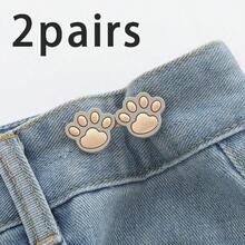 2/4/5 Pairs Cat Claw Cincher Buckle, Seamless Adjustable Waist Cincher, No Sewing No Drilling Required