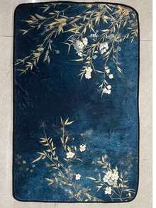 2025 Healing Series, Elegant Chinese-Style Artistic Floor Rug, Floral & Greenery Non-Slip Carpets For Kitchen/Bathroom, Durable, Washable, Fashionable Decor Suitable For Retirement, Teachers, Arts Enthusiasts, Holidays, Personal Use - Dark Green - View 4