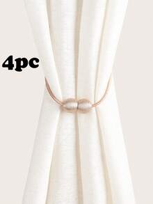 1 cái/2 cái/4 cái Dây buộc rèm cửa hình tròn tối giản từ tính, nhiều màu sắc và kích cỡ, thích hợp để cố định rèm cửa - Kiểu dây lúa mì - Xem 31