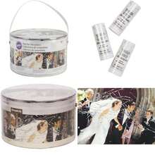 Simplicity Out Wedding Send Streamer Tubes, 14 pc 4.2"H(Plateado) - Multicolor - Ver 1