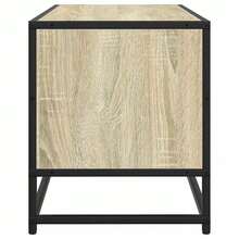 Mobile porta TV vidaXL Sonoma rovere 80x34,5x40 cm in legno composito e metallo - Cammello - Visualizzare 5