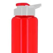 PromoClick Sports Bottle - Solid Red - View 2