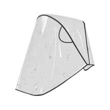 1件装户外婴儿推车雨罩，防风防尘防水，通用婴儿推车雨棚，婴儿节日礼物 - 白色 - 查看 7