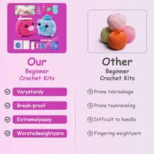 EstiloPrincipiantes Ganchillo Kit, Pig RoBo Crochet Kit Completo Amigurumi Craft Knitting Starter Set Con Manual De Usuario Paso A Paso Tutoriales En VideoVersióN Mejorada - 1 - Ver 10