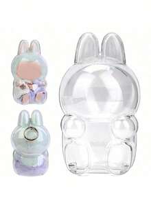 Shockproof Clear PVC Protection Case For LA-BUBU Doll- Waterproof, Dustproof & Scratch-Resistant Protect Doll(Case Only, Doll Not Include) For Storage And Display,Ideal Gift For Fans Easter Bunny Gift - Sit - View 8