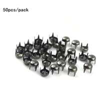 50/100个/包 金属铆钉 圆形 四爪铆钉 皮革银色铆钉 服装配饰 包包 DIY