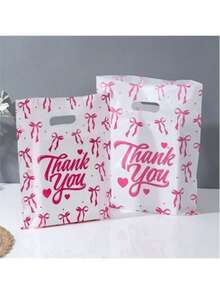 50 piezas Bolsas de regalo de agradecimiento, bolsas de compras minoristas, bolsas de compras reutilizables, bolsas de recuerdos de boda, bolsas de regalo para días festivos, bolsas de embal - Multicolor - Ver 4