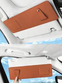 Car Sun Visor Extenders Available In 5 Colors, Anti-Glare, Sun Protection, UV Protection, A Must-Have For Blocking The Sun, Adjustable Back Clip, Suitable For Various Car Models, Car Interior Accessories. - Multicolor - View 3