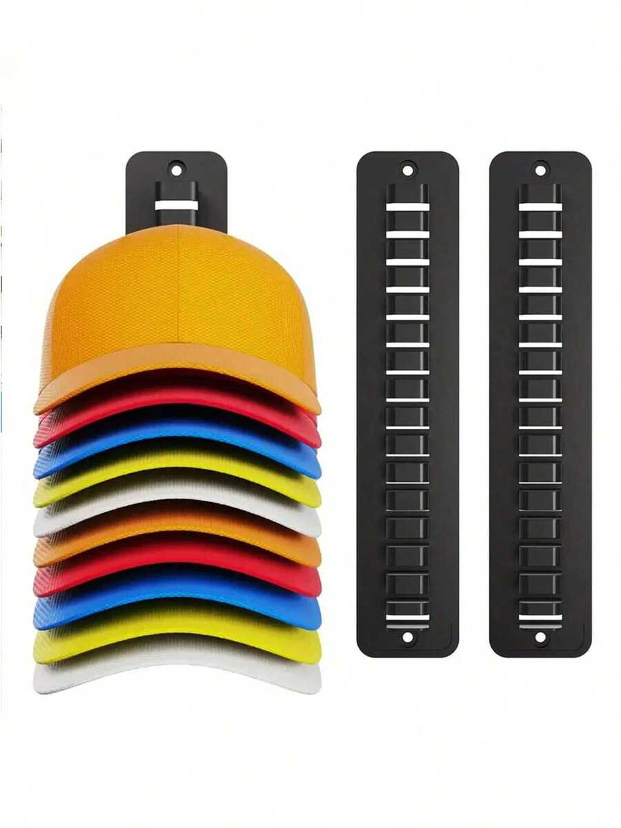 Estante para almacenar sombreros, perchero de sombreros sencillo, estante de exhibición de pared de varias capas, organizador de viseras y gorras de béisbol