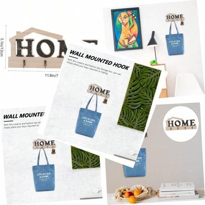 Gancho de pared DECHOUS, perchero resistente para abrigos, llaves y sombreros, organizador de entrada con estilo para decoración del hogar, multifuncional y con diseño