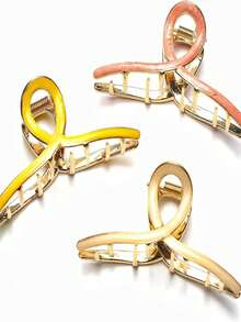 3个时尚百搭的油滴形发夹，适合日常佩戴 - 彩色 - 查看 2