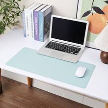 1 tấm lót chuột bằng da PU hai mặt màu trơn, tấm lót chuột cho máy tính để bàn, máy tính xách tay, sử dụng tại nhà và văn phòng - nhiều màu - Xem 7