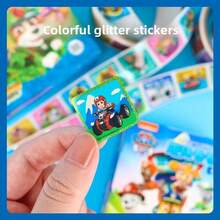 Paw Patrol Fun Roll-And-Paste Shiny Cartoon Laser Kids Stickers - For Kindergartens - Reward Stickers - WAAW Team Stickers - Children's Reward Stickers - Roll-And-Paste Cards - Boys And Girls Cards - Cartoon Sticker Cards - Fun ToysFun Roll-And-Paste Shiny Cartoon Laser Kids Stickers - For Kindergartens - Reward Stickers